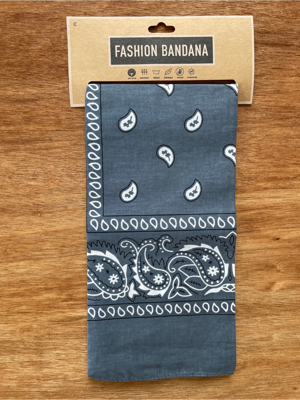 Bandana, gray blue